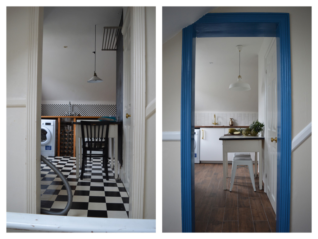 before after Brixton London flat kitchen