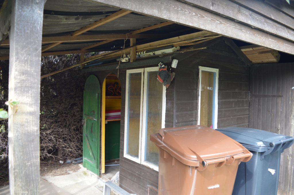 Garden shed before
