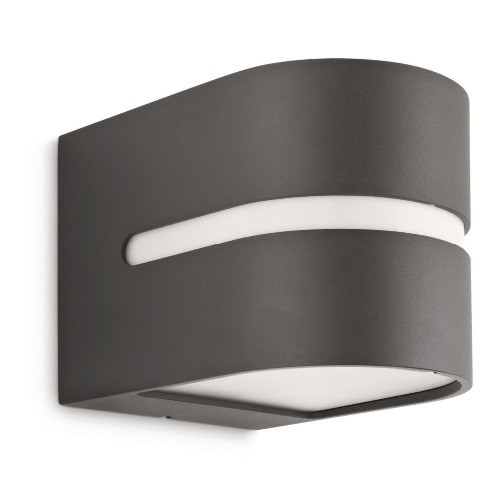 Philips Hazel outdoor curved flush wall light