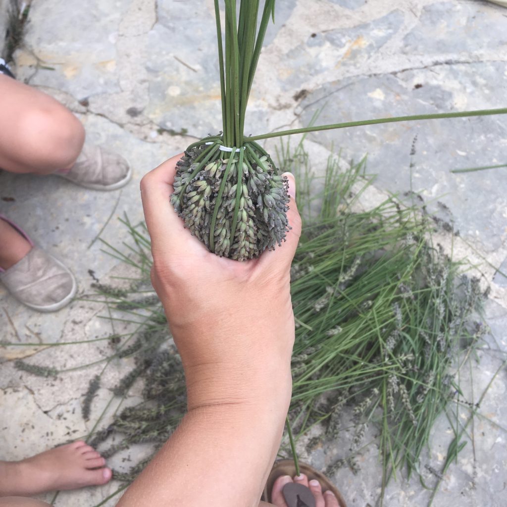 Une bouteille de lavande