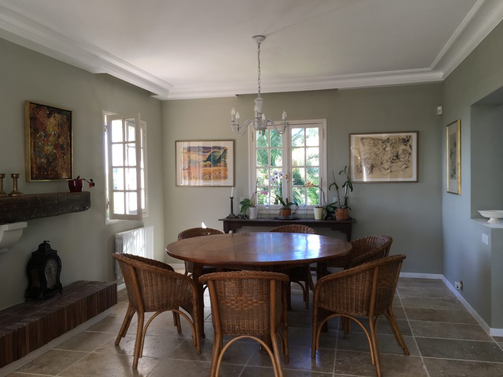 French house Dinning room Farrow & Ball Mizzle