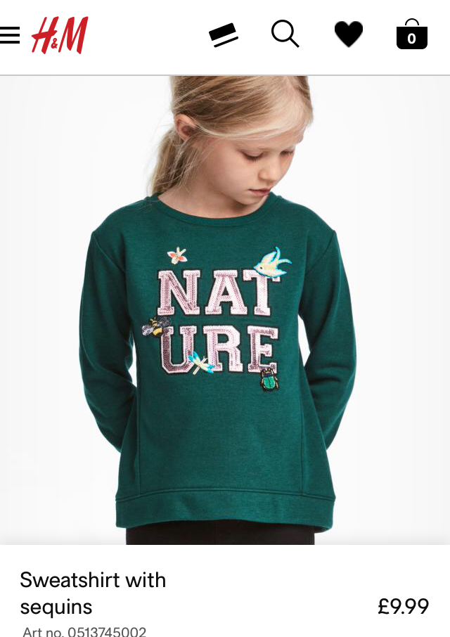 H&M Kids Sweatshirt with sequins