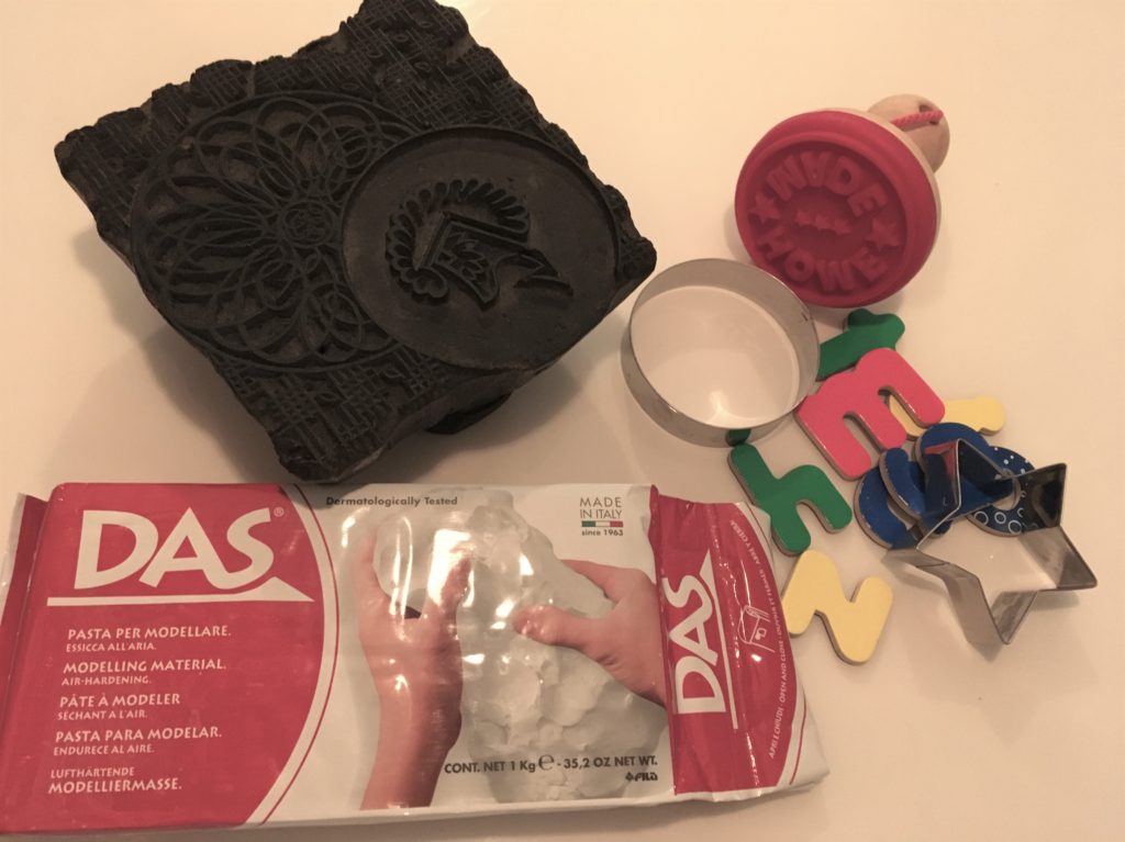 DAS White Air Drying Modelling Clay Christmas ornaments