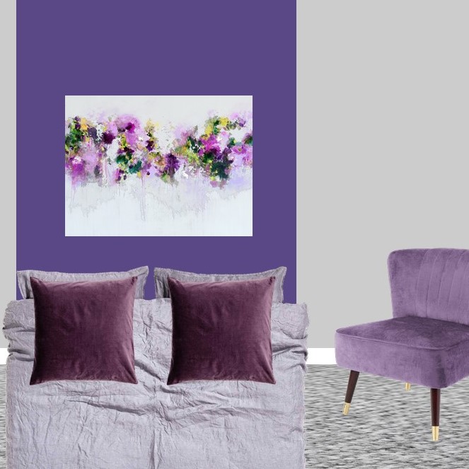 Pantone Ultra Violet bedroom