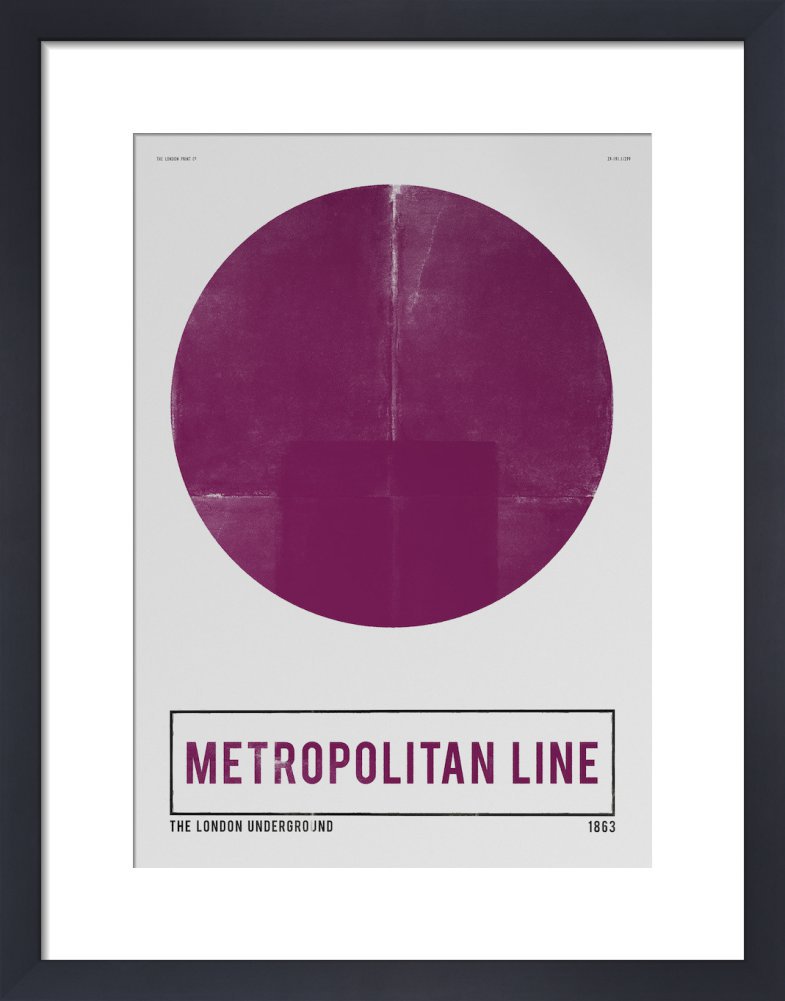 King & McGaw Metropolitan Line Art print by Nick Cranston