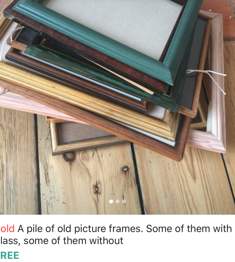 How to: A pile of old picture frames