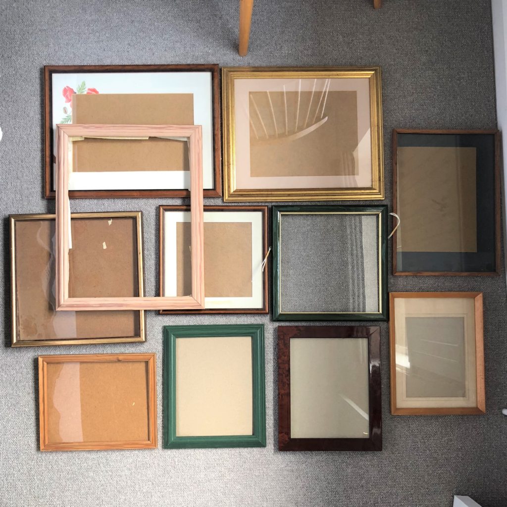 Picture frame upcycle before