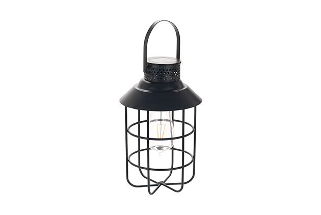 Sainsburys Home Solar Utility Black Lantern