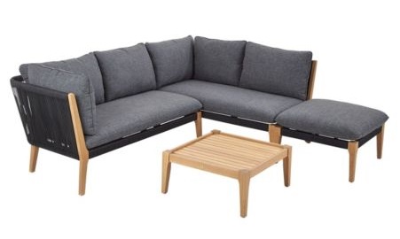 B&Q JUNEAU 6 SEATER COFFEE SET