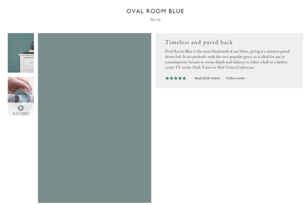 Farrow & Ball Oval Room Blue