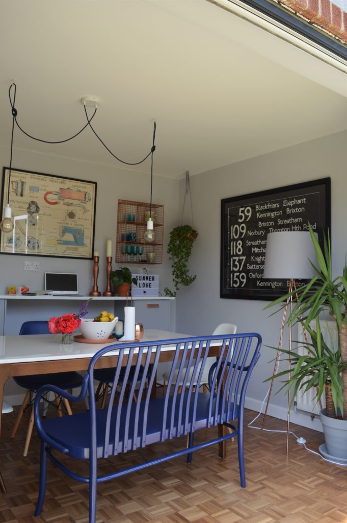 Kitchen through bifold doors