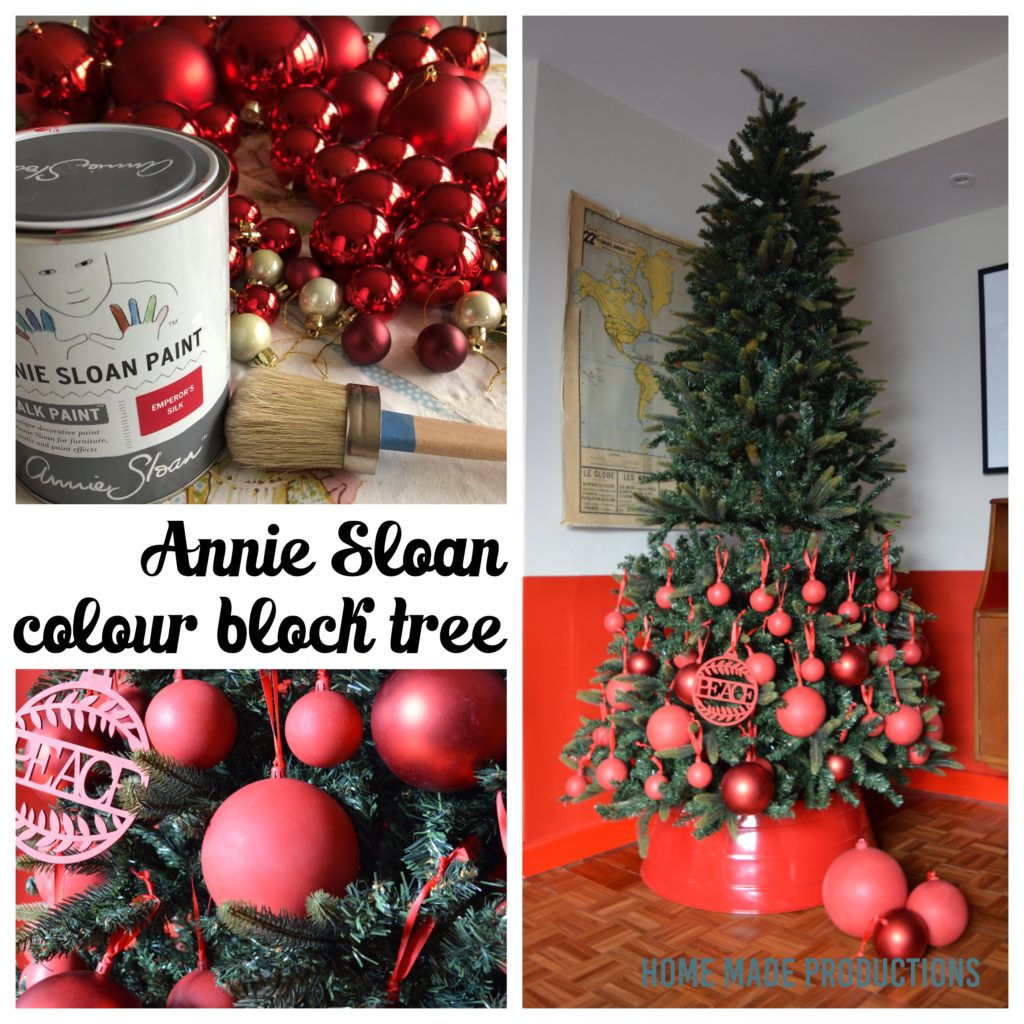 Annie Sloan Colour block Christmas tree Home Made Productions