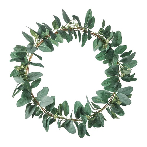 IKEA smycka-artificial-wreath-green