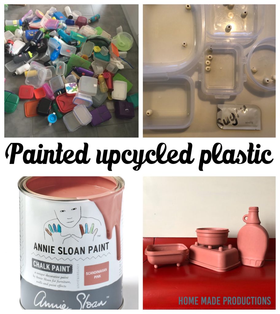 Annie Sloan painted plastic upcycle Home Made Productions