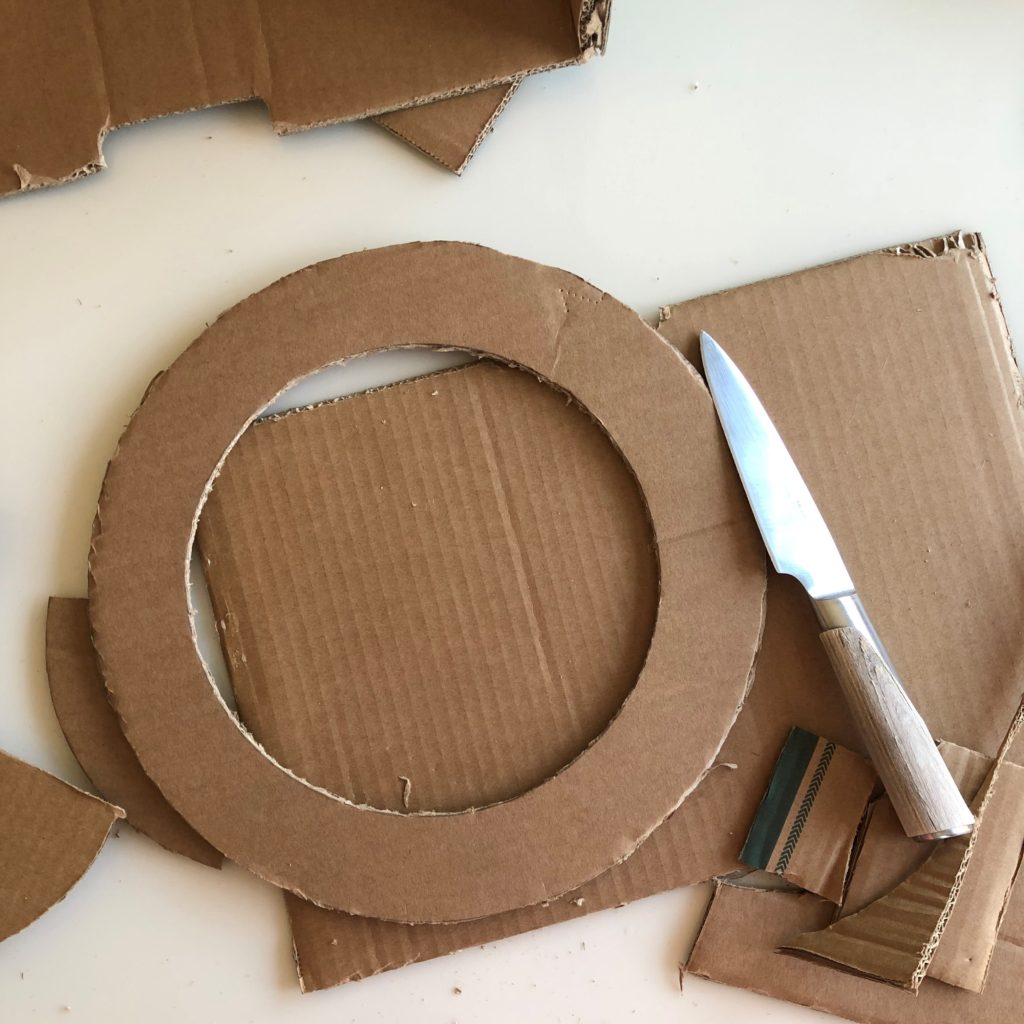 how to cardboard easter wreath wallpaper off cuts