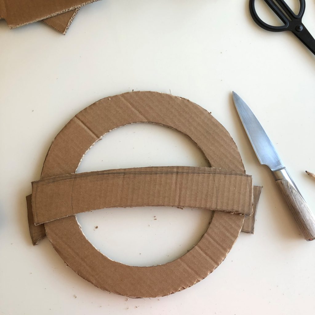 how to cardboard easter wreath wallpaper off cuts