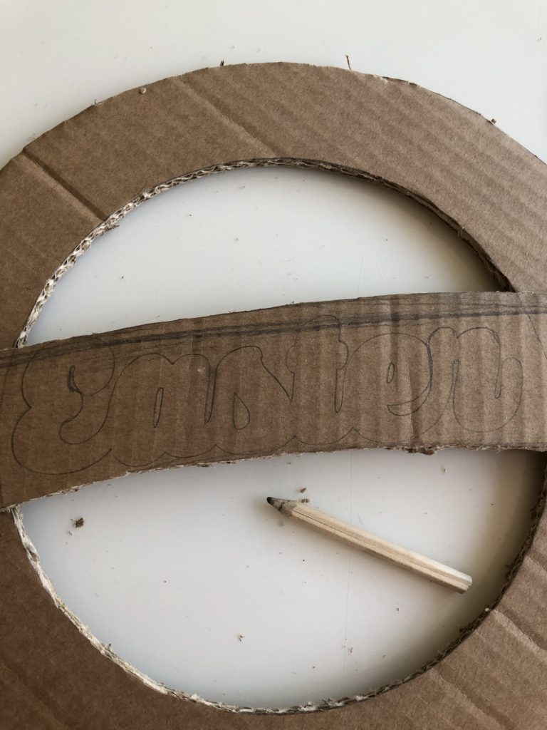 how to cardboard easter wreath wallpaper off cuts