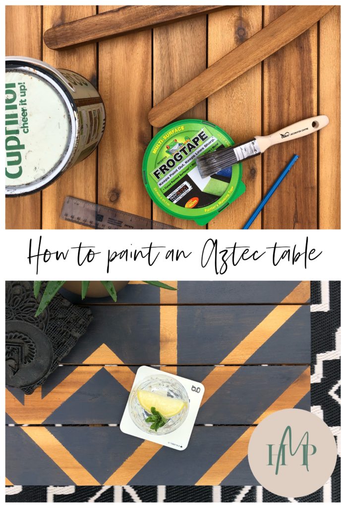 Aztec painted table how to Home Made Productions