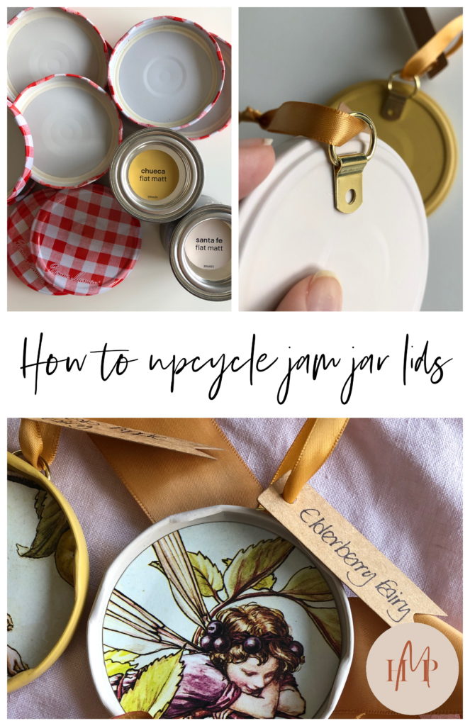 How to upcycle jam jar lids