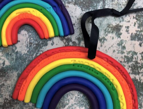 How to: make a FIMO rainbow decoration