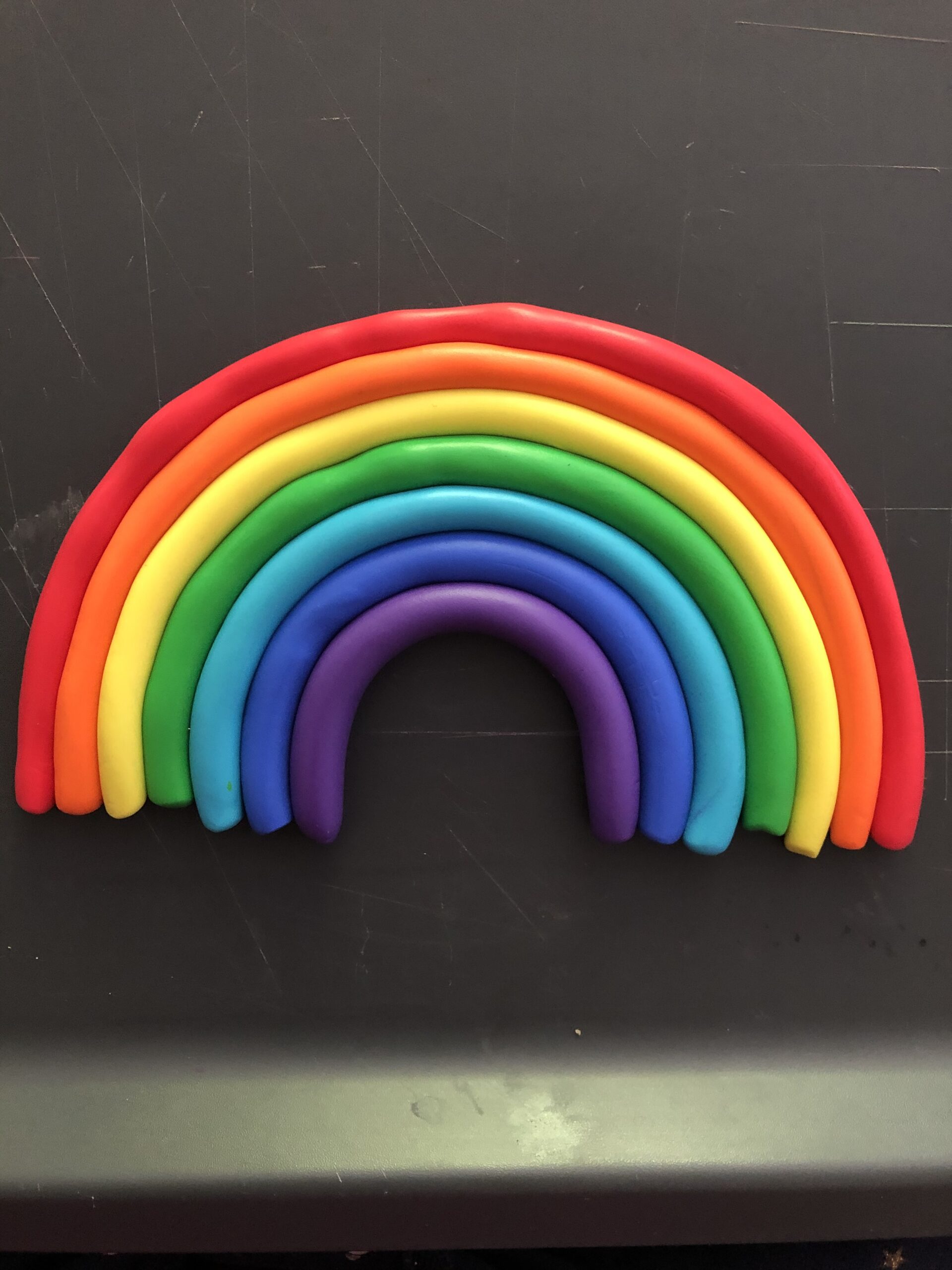 Rainbow Fondant Letters Tutorial