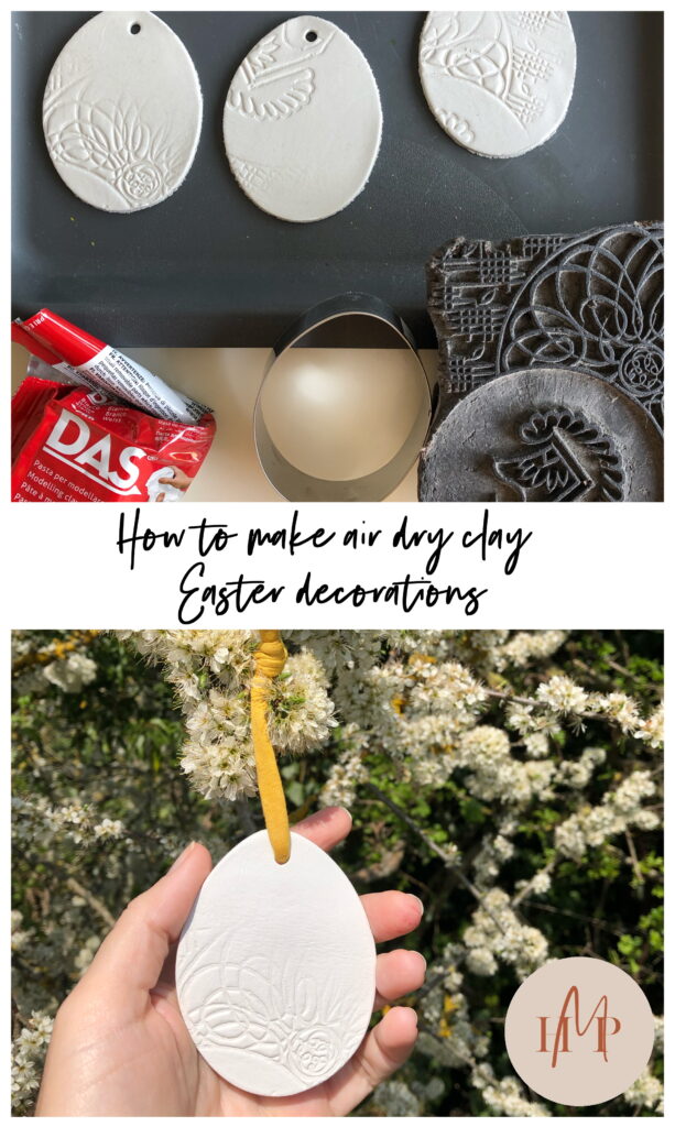 How to make air dry clay easter decorations HomeMadeProductions