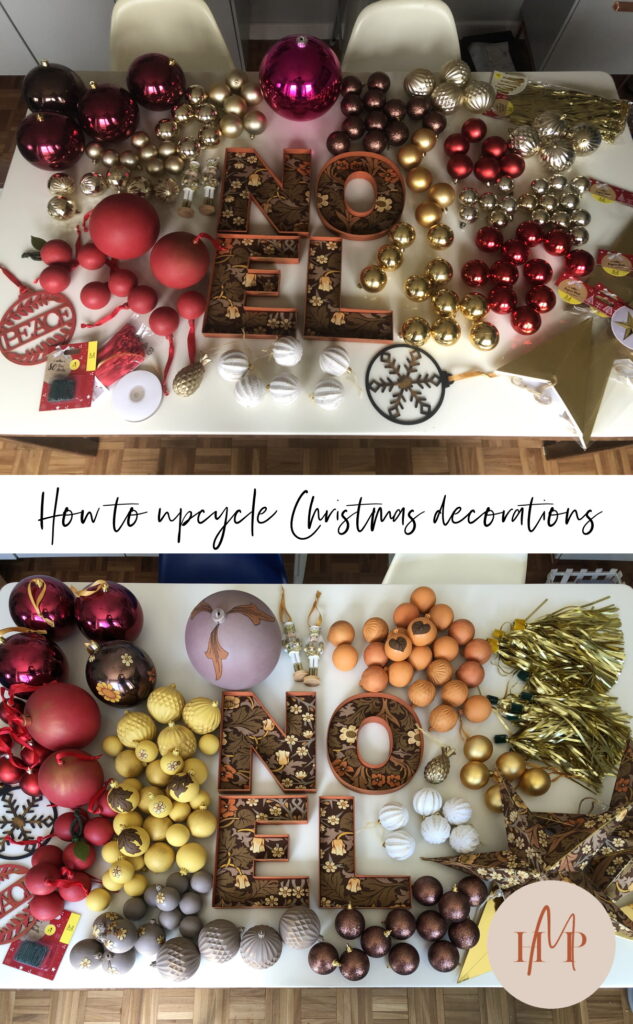 How to upcycle christmas decorations Home Made Productions